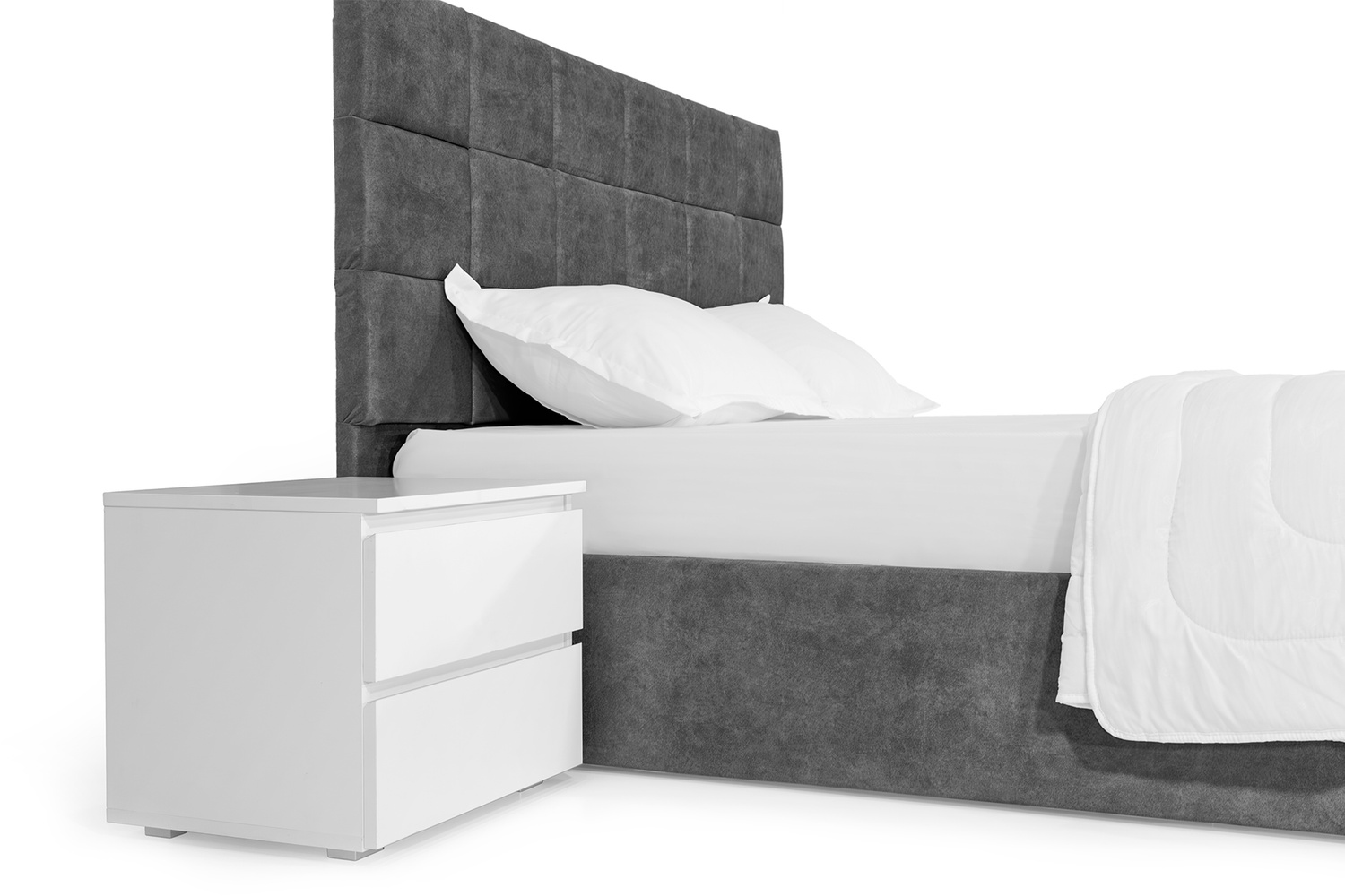 Ліжко Айстра 160х200 (Темно-сірий, велюр, підйомний механізм, ніша) IMI str160x200tsp фото
