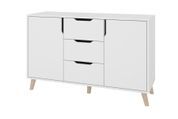 Комод Blocio (120х40х75,5 см, білий) ph-kmd-k3-2rt-bl фото