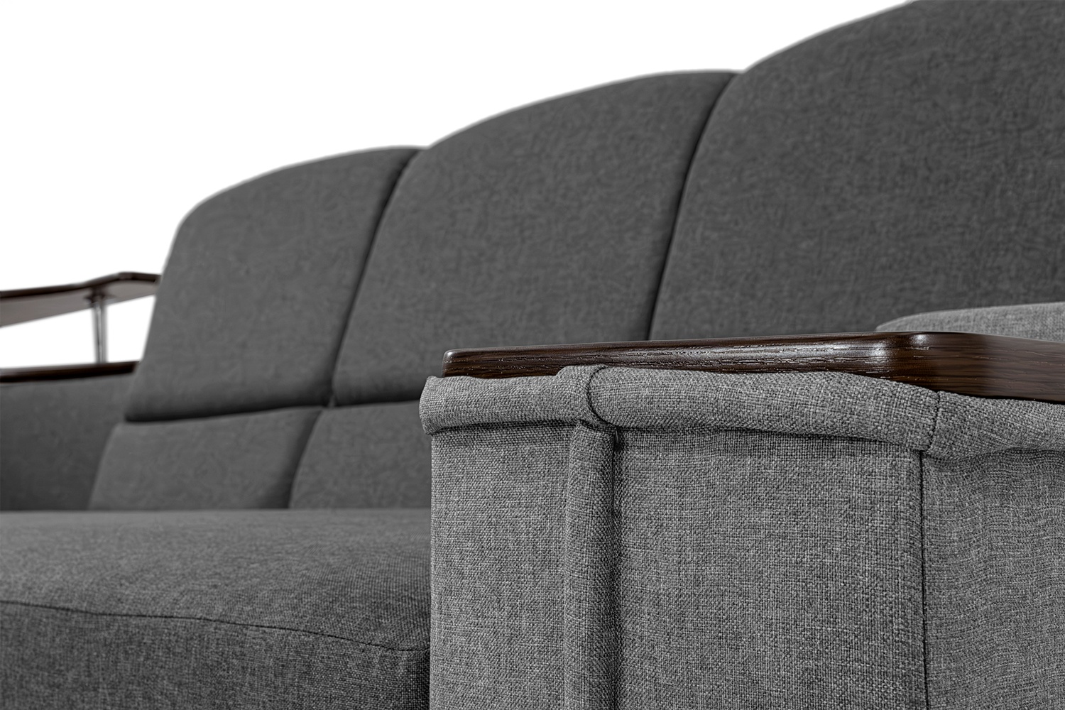 Кутовий диван Меркурій (Сірий з світло-сірим, 255х185 см) ІМІ kmrc-sn-7-8 фото