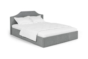 Ліжко Моніка 160х200 (Світло-сірий, ламелі, матрац, ніша) lmnk160x200ss фото 2