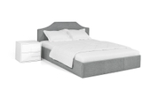 Ліжко Моніка 160х200 (Світло-сірий, ламелі, матрац, ніша) lmnk160x200ss фото 3