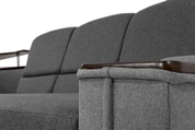 Кутовий диван Меркурій (Сірий з світло-сірим, 255х185 см) ІМІ kmrc-sn-7-8 фото 6