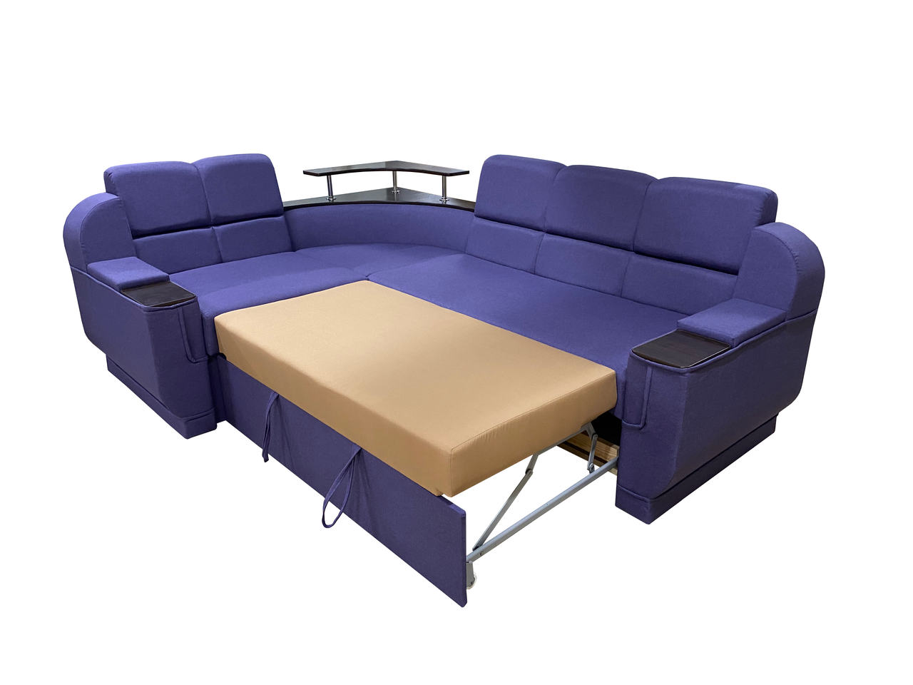 Комплект кутовий диван Меркурій з пуфом (Фіолетовий, 255х185 см) IMI kmrc-sn-13-p фото