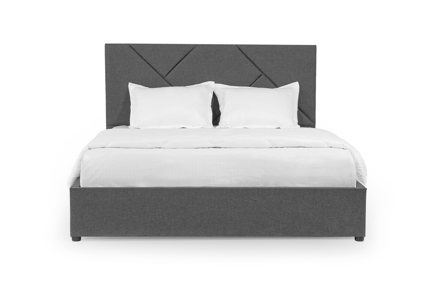 Ліжко Цинія 140х200 (Сірий, рогожка, без підйомного механізму) IMI tsnrg140x200sb фото
