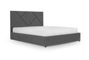 Ліжко Цинія 140х190 (Сірий, рогожка, підйомний механізм, ніша) IMI tsnrg140x190sp фото 1