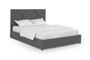 Ліжко Цинія 140х200 (Сірий, рогожка, без підйомного механізму) IMI tsnrg140x200sb фото 2