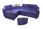 Комплект кутовий диван Меркурій з пуфом (Фіолетовий, 255х185 см) IMI kmrc-sn-13-p фото 1