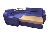 Комплект кутовий диван Меркурій з пуфом (Фіолетовий, 255х185 см) IMI kmrc-sn-13-p фото 9