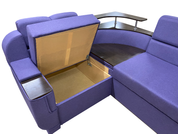 Комплект кутовий диван Меркурій з пуфом (Фіолетовий, 255х185 см) IMI kmrc-sn-13-p фото 7