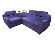Комплект кутовий диван Меркурій з пуфом (Фіолетовий, 255х185 см) IMI kmrc-sn-13-p фото 3