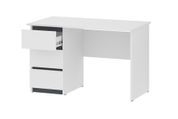 Стол компьютерный Formo-4 (120х60х75 см, белый + планка антрацит) phtn-str-l-ns-bl-pnc фото