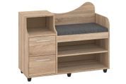 Тумба для взуття Harnex (93 &times; 38 &times; 75,5 см, сонома і саванна дарк грей) ph-tmb-vz-b2-sn-svn-drg фото