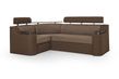 Угловой диван Невада (бежевый с коричневым, 255х185 см) IMI