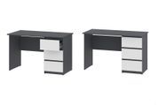 Стол компьютерный Formo-4 (120х60х75 см, антрацит + белый) phtn-str-p-ns-ntc-bl фото 2