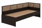 Ліжко дитяче Belva (203,2 &times; 93,5 &times; 74,8 см, велюр, венге, ірис 08) ph-dt-lg-s4-vn-rs8 фото