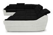 Угловой диван Спейс XXL (375 &times; 310 см, черный с молочным) IMI Premium kspsxxl-p-ll-99-1 фото 4