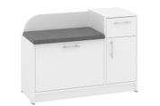 Тумба для взуття Jarnex (88,4 &times; 38 &times; 65 см, білий і сірий)