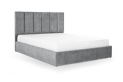 Ліжко з матрацом Лотос 160х200 (Світло-сірий, велюр, без підйомного механізму) IMI lts-am160x200ssb фото 3