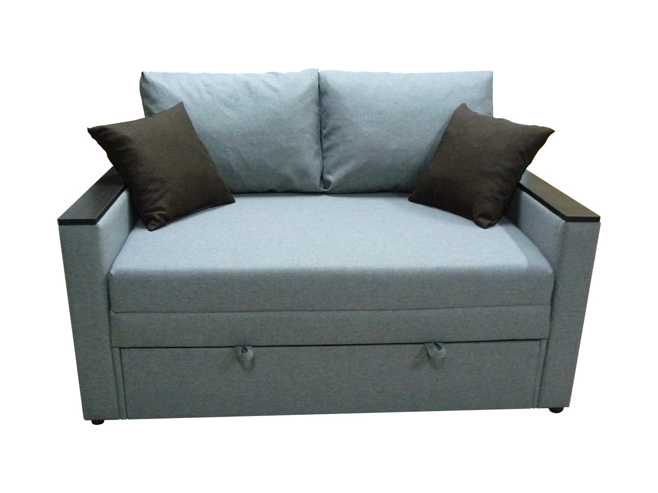 Диван-кресло Кубус 80 (узкие подлокотники, светло-серый, 100х97 см) IMI dkbs80-sn-7 фото