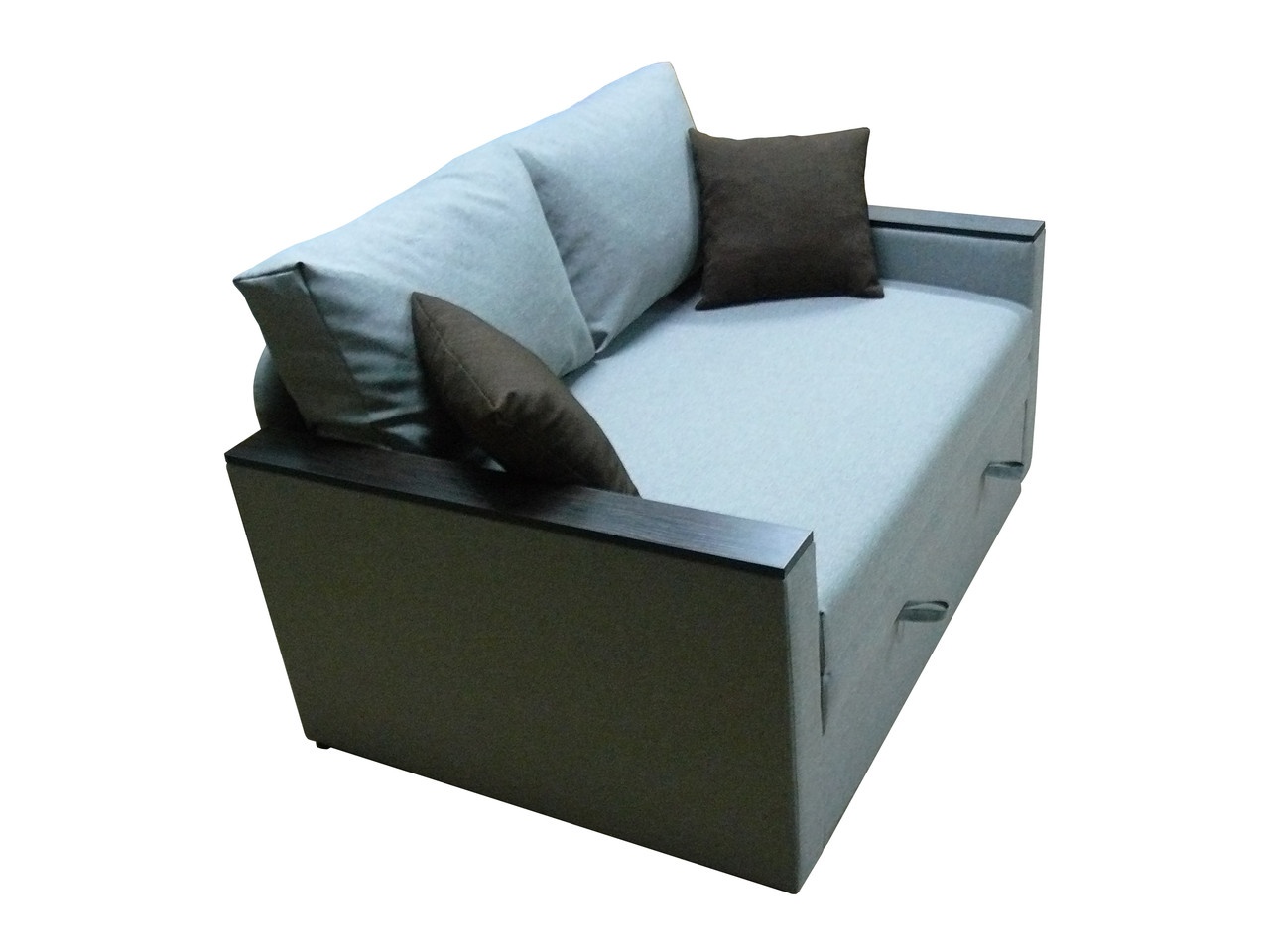 Диван-кресло Кубус 80 (узкие подлокотники, светло-серый, 100х97 см) IMI dkbs80-sn-7 фото