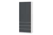 Шкаф Formo-5 (белый + антрацит, 80х54х207 см) ph-shf-sh2-bl-ntc фото